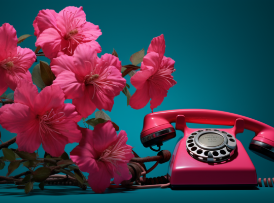 how to communicatie with chatgpt with_pink flowers