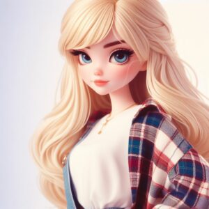 bing cartoon meisje barbiecore 1